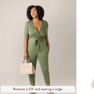 Kindred Bravely Around the Clock Nursing Jumpsuit-Olive XS